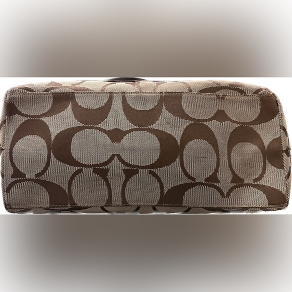 Coach Brown Canvas Monogram Logo Shoulder Tote​ - Picture 6 of 10